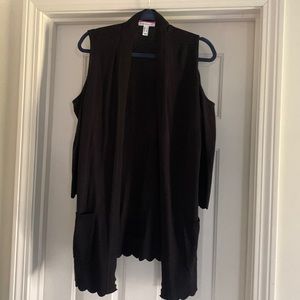 Cold shoulder cardigan